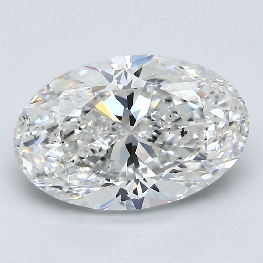 2.50 ct Oval Natural Diamond : F / SI2