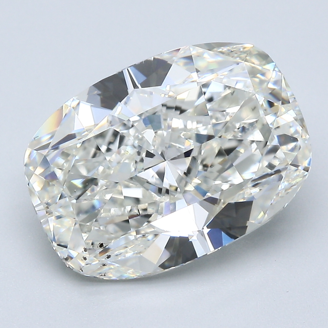 5.02 ct Cushion Cut Natural Diamond : J / SI1