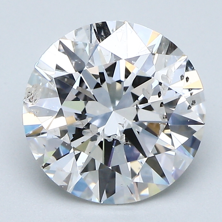 2.50 ct Round Natural Diamond : F / SI2