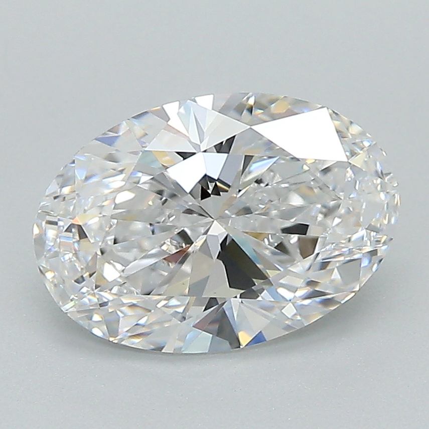 2.7 carat f VVS2 EX Cut IGI oval diamond