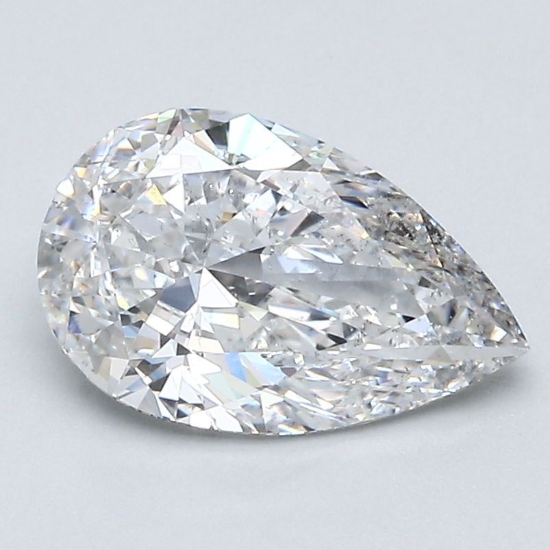 1.7 Carat Pear Cut Natural Diamond