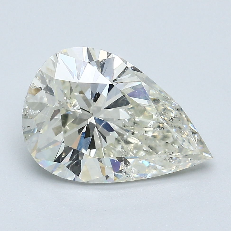 3.1 Carat Pear Cut Natural Diamond